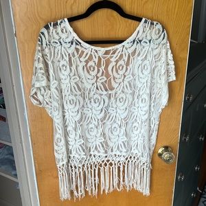 Lace Fringe Top